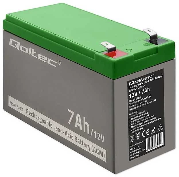 QOLTEC 53030 Gel baterija 12V 7Ah max.72A AGM
