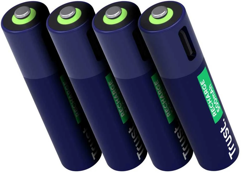Akumuliatorius - Trust 25671 Įkraunamas AAA 500mAh 800 Ciklų 4 vnt.