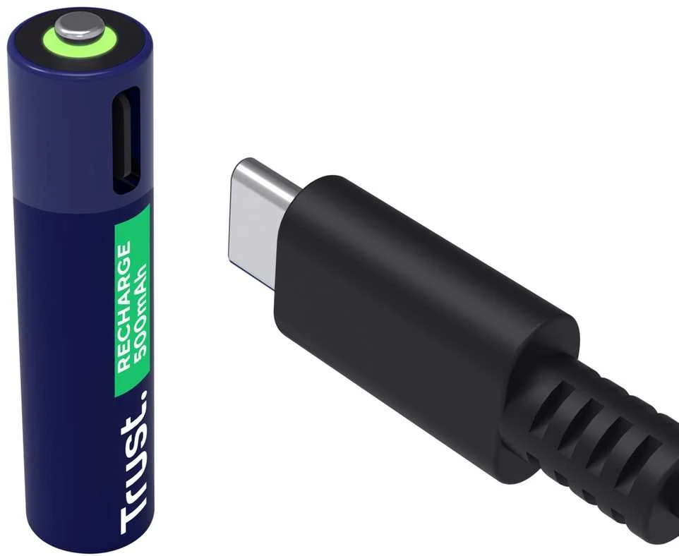Akumuliatorius - Trust 25671 Įkraunamas AAA 500mAh 800 Ciklų 4 vnt.