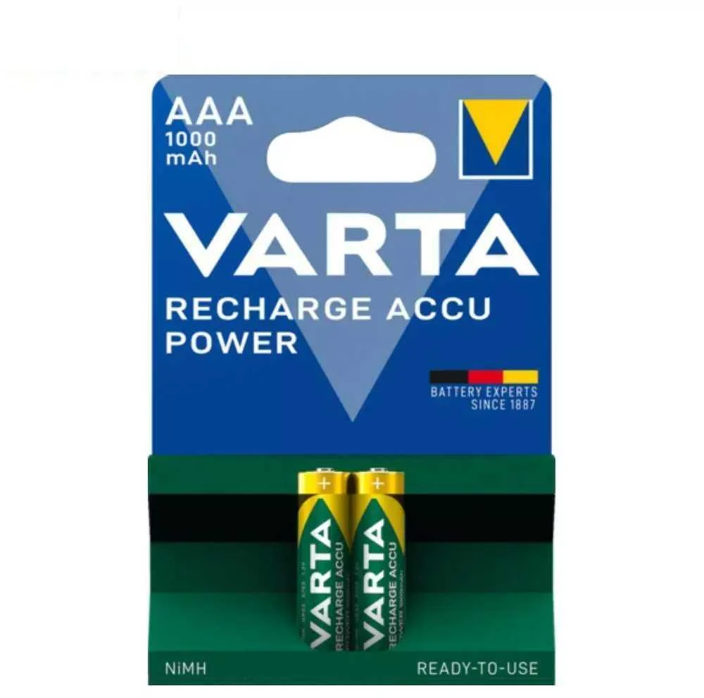 Varta AAA Įkraunami Elementai R3 1000mAh Ready 2 use 2vnt