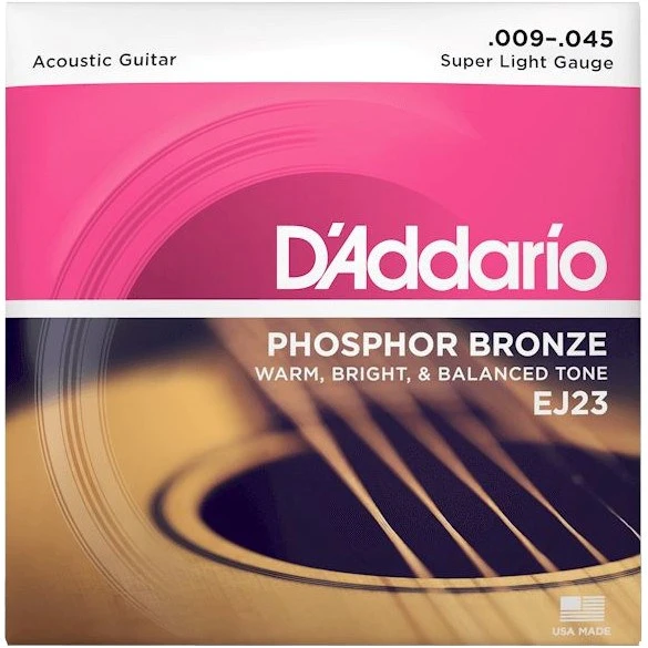D'Addario EJ23 - akustinės gitaros stygos (9 - 45)