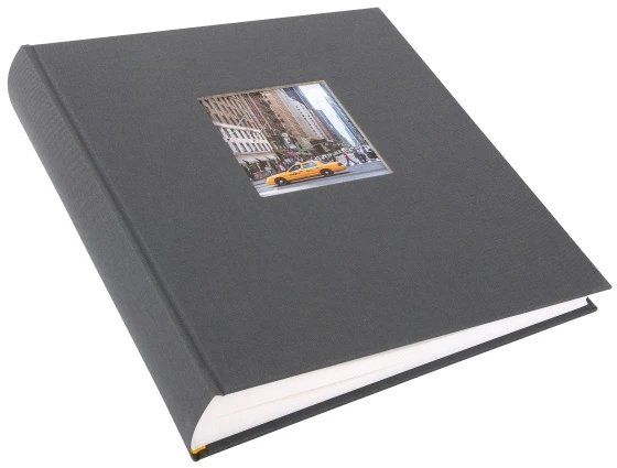 Albumas GOLDBUCH 31725 Bella vista pilkas 30x31/100psl | balti lapai | kampučiai/lipdukai | knyginio rišimo