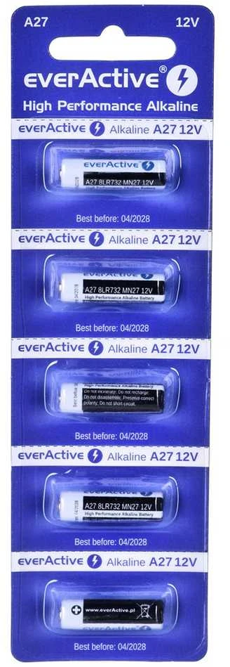 EverActive A27 12V šarminės baterijos lizdinėje pakuotėje