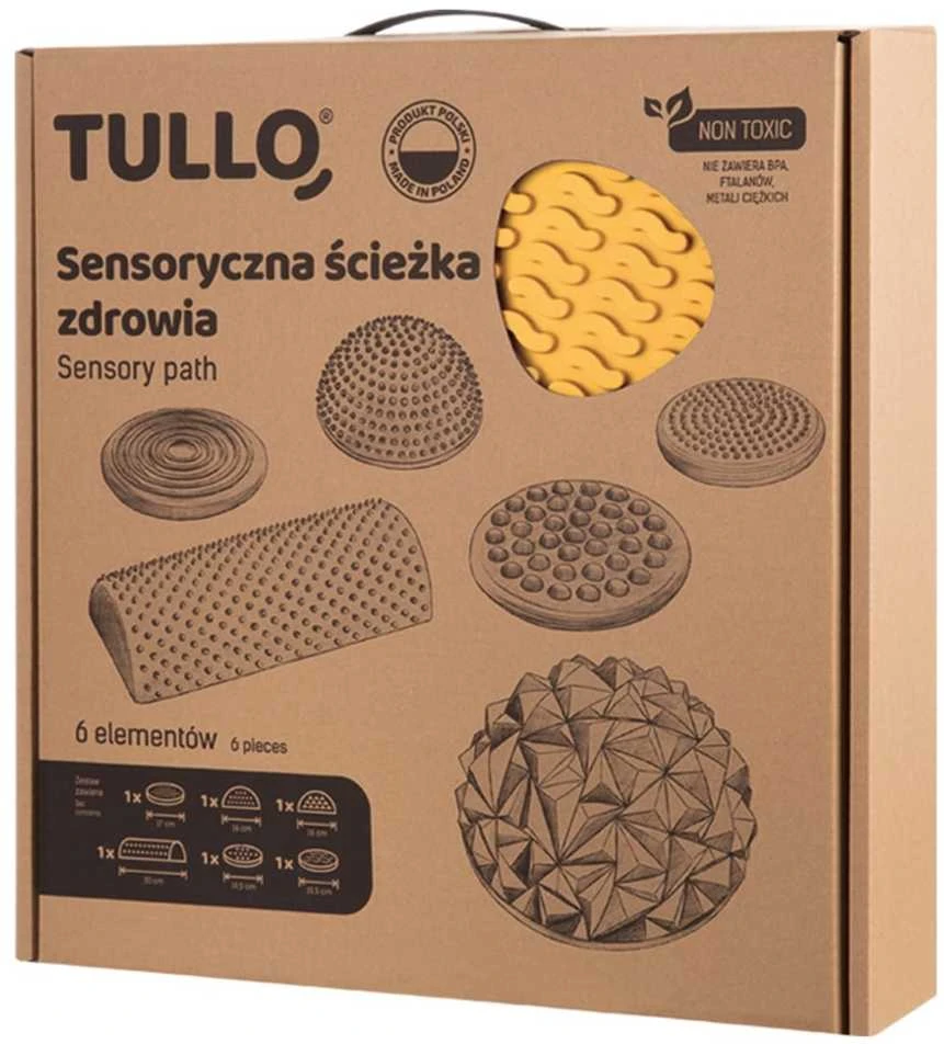 AM Tullo TULLO Fizjo sensorinis takas, pastelinės spalvos, 6 vnt.