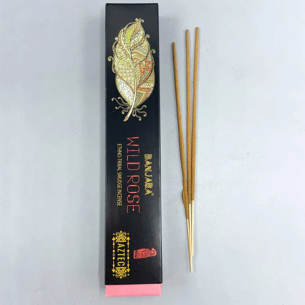 Ancient Wisdom Smilkalų lazdelės Wild Rose, Banjara Tribal, 35g