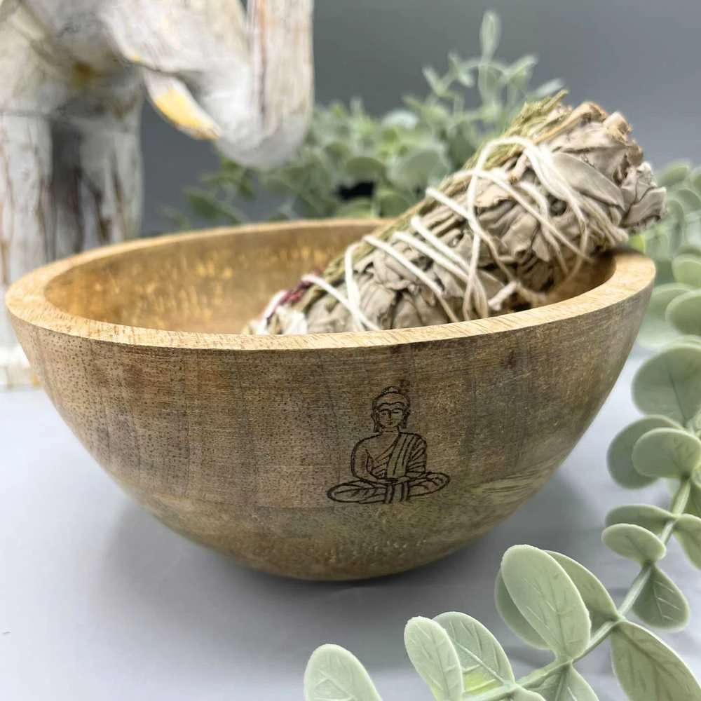 Ancient Wisdom Dvasinė Dubuo - Buda Senovinė Išmintis 14x7 Indijos Mangų Medis