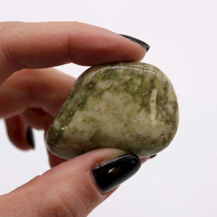 Ancient Wisdom Epidote Snowflake Akmuo (6 Vnt. L Dydžio)