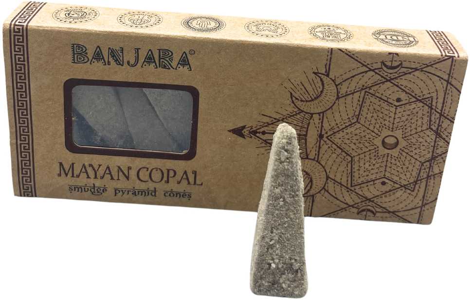 Ancient Wisdom Banjara piramidės smilkalų kūgiai – Majų kopalas, meditacijai (10 vnt)