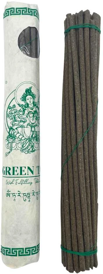 Ancient Wisdom Kvepiančių Lazdelių - Premium Tibeto Žalioji Tara Budos 30 Rankų Ruoštos 20 cm
