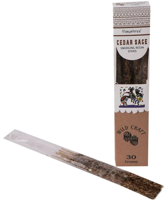 Ancient Wisdom Golden Cedar Sage smilkalai – raminantis kedro ir šalavijo kvapas, meditacijai