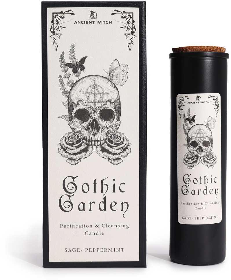Ancient Witch Žvakė - Senovinė Ragana Gotikinis Sodas Šalavijas ir Mėta 705g 50h Degimo Laikas