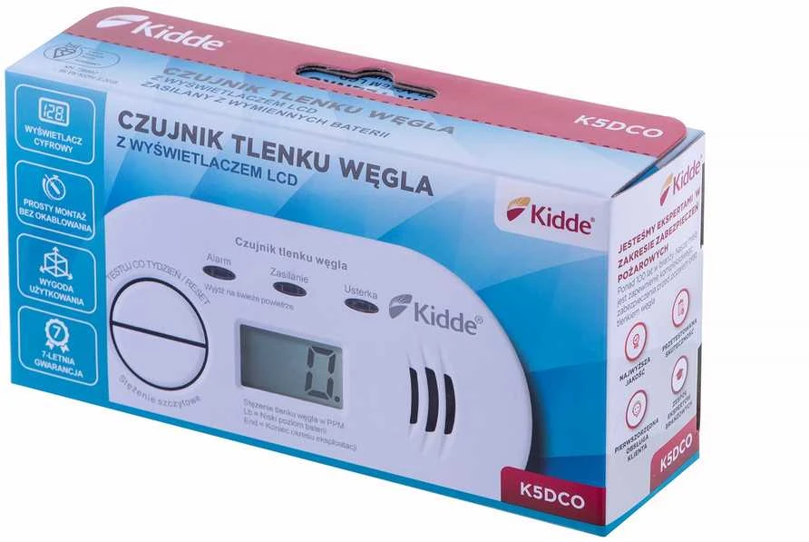 Anglies monoksido jutiklis Kidde K5DCO
