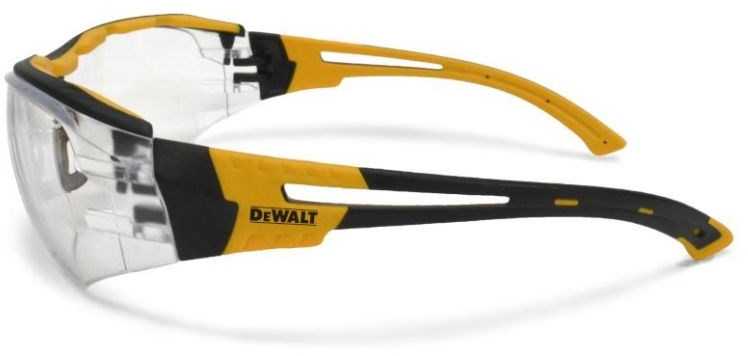 „DeWalt Renovator Clear DPG108“ apsauginiai akiniai be rėmelio su viršutine apsauga, skaidrūs