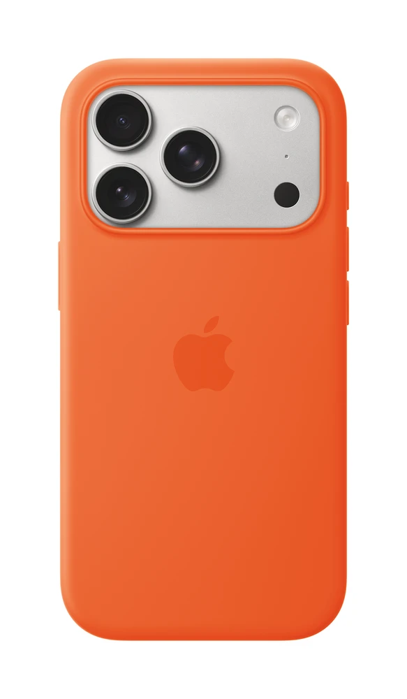 Apple iPhone 17 Pro Silicone Case with MagSafe – Orange - MGFE4ZM/A