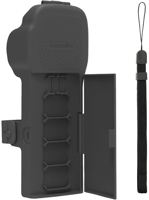 „Sunnylife“ apsauginis dėklas su dirželiu ir virvele, skirtas „Osmo Pocket 3“ (pilkas)