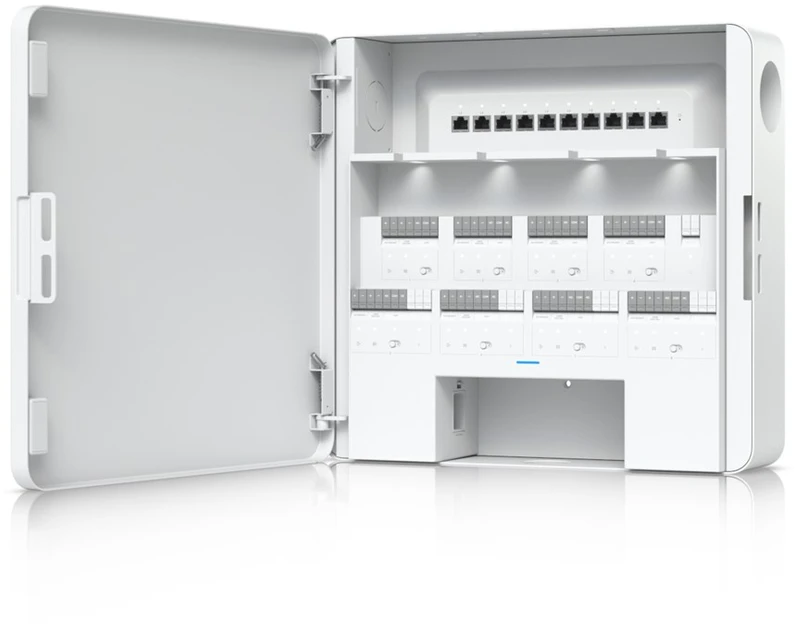 Apsaugos Durų Valdiklis - Ubiquiti EAH-8 Iki 8 Durų Ethernet Spinta, 10 LAN Prievadų