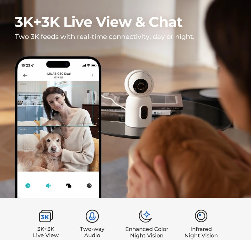 Xiaomi IMILAB Full HD 1080P Internetinė kamera su mikrofonu