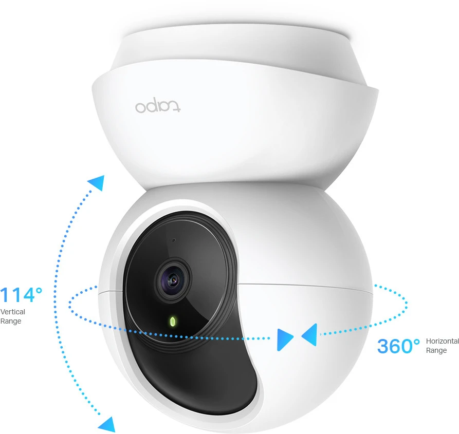 TP-LINK | Pakreipiama/sukama namų apsaugos Wi-Fi kamera | TC70 | PTZ | 2 MP | 4 mm / F2.4 | H.264 | Micro SD, maks. 128 GB