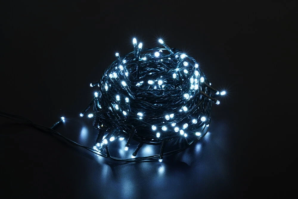 Apšvietimo Dekoracija - Lampki Choinkowe Modee 20M 200LED Šalta Balta IP44