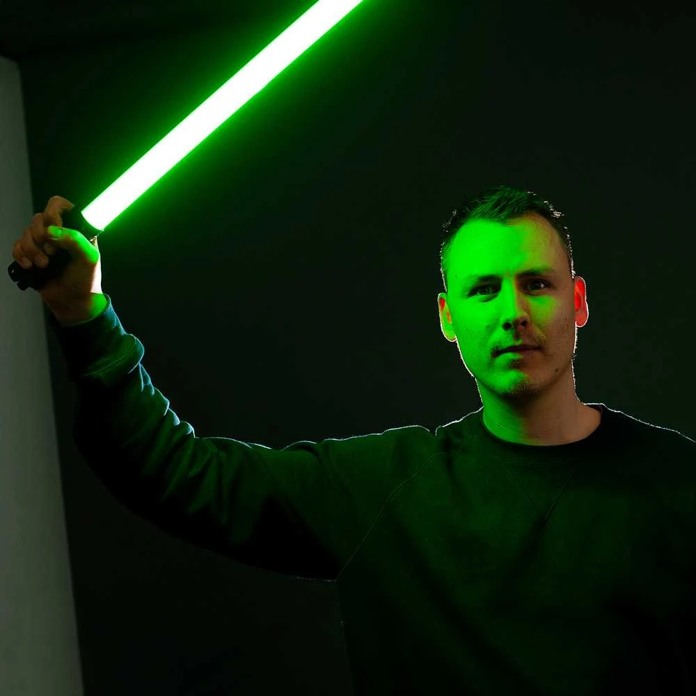 Apšvietimo įranga - Caruba 60cm RGB LED vamzdis nešiojamas šviesos reguliuojamos spalvos