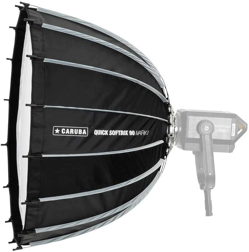 Apšvietimo įranga - Caruba Quick Softbox Mark II 90cm su difuzoriais