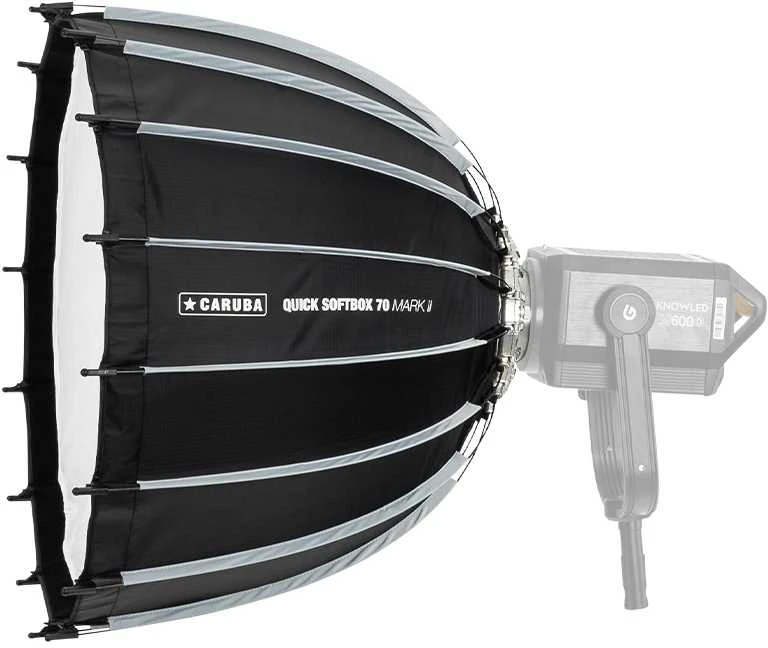 Apšvietimo Įranga - Caruba Quick Softbox Mark II 70cm Bowens Mount Diffuser