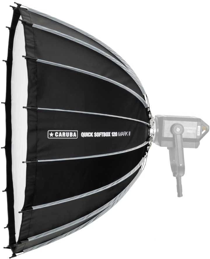Apšvietimo įranga - Caruba Quick Softbox Mark II 120cm Bowens Mount Diffusers