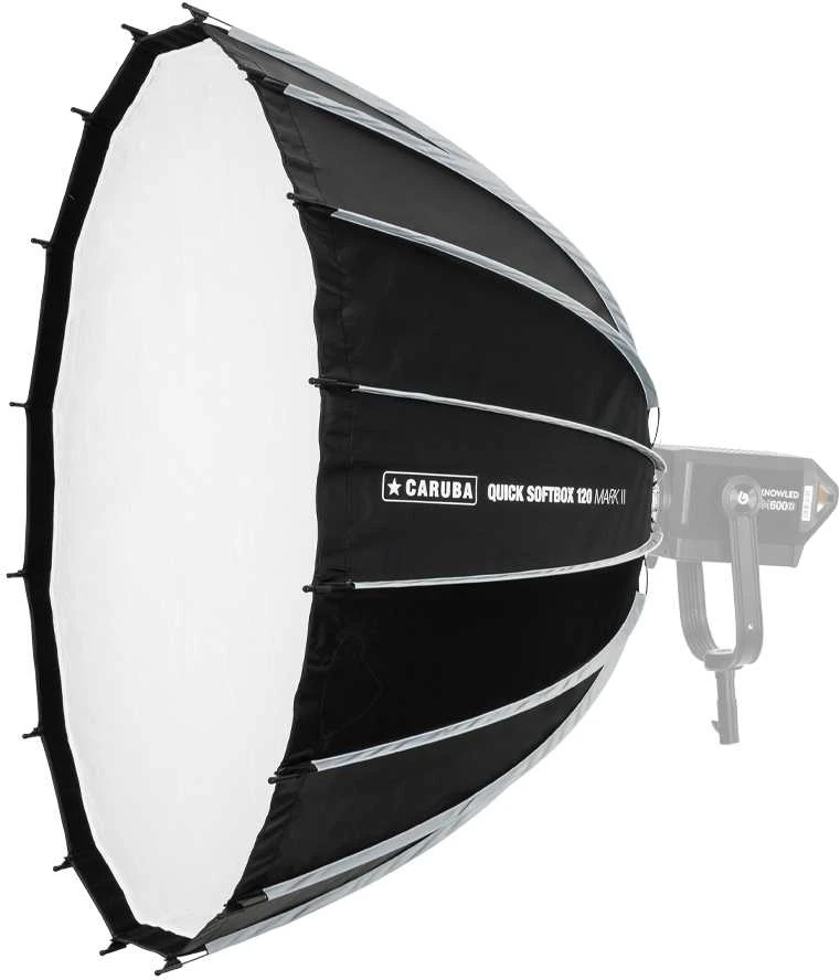 Apšvietimo įranga - Caruba Quick Softbox Mark II 120cm Bowens Mount Diffusers