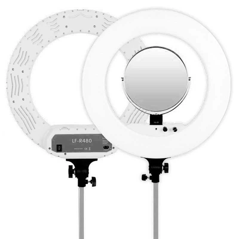 Apšvietimo Įranga - Caruba Round Vlogger 18" LED Set 100W 9800 Lumen Balta