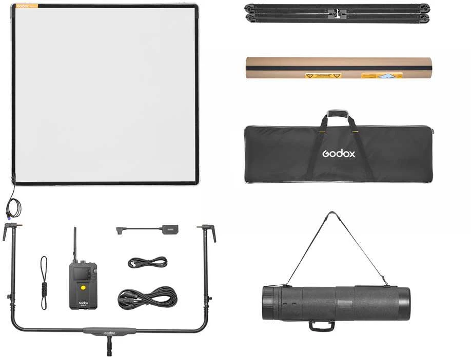 Apšvietimo įranga - Godox AD33 K2 Elektrinis difuzorius (100x100cm, CRMX, Bluetooth)