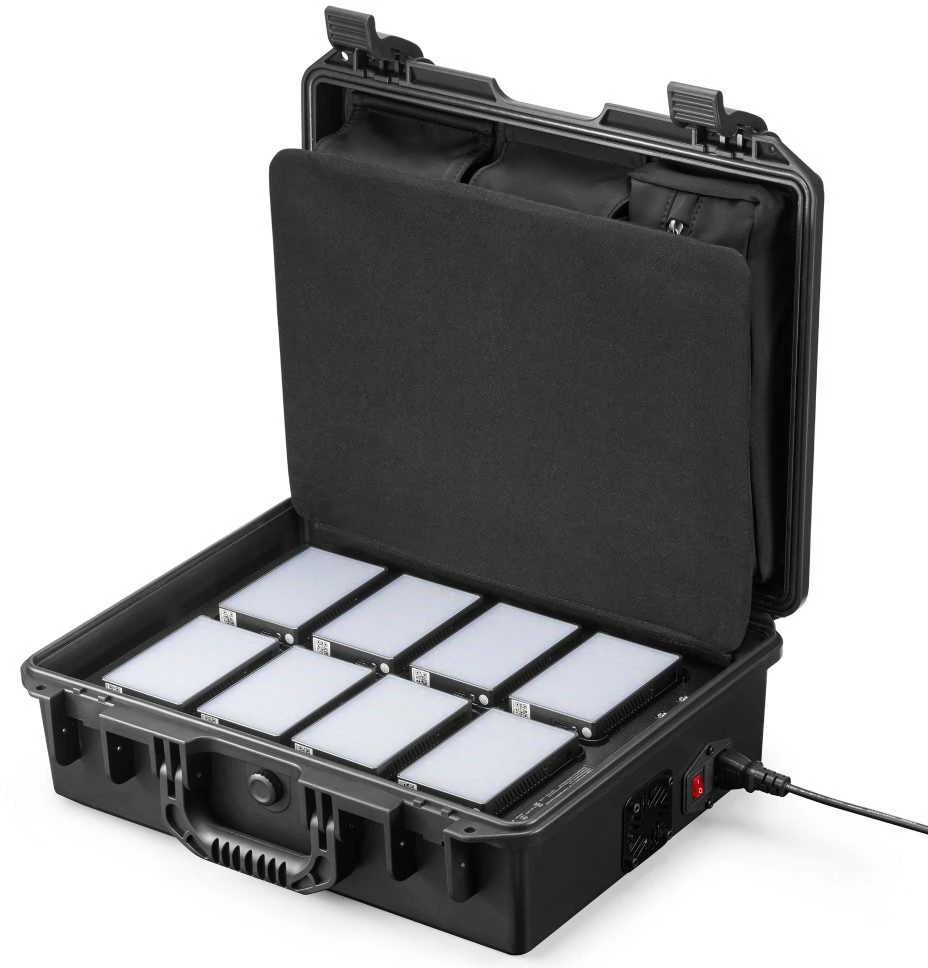 Apšvietimo įranga - Godox C5R K8 Mobile RGB LED 8 Light Kit with Charging Case