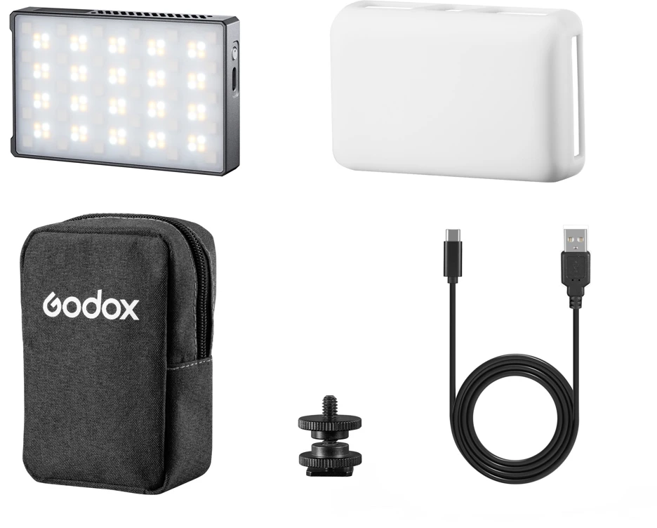 Apšvietimo Įranga - Godox C5R Mobile RGB LED Light 2500K-8500K 3000mAh