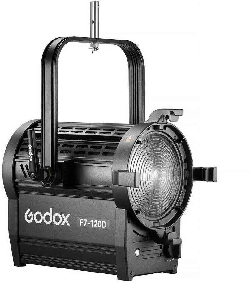 Apšvietimo Įranga - Godox F7 120D K1 Daylight LED Fresnel Light 15°-60°