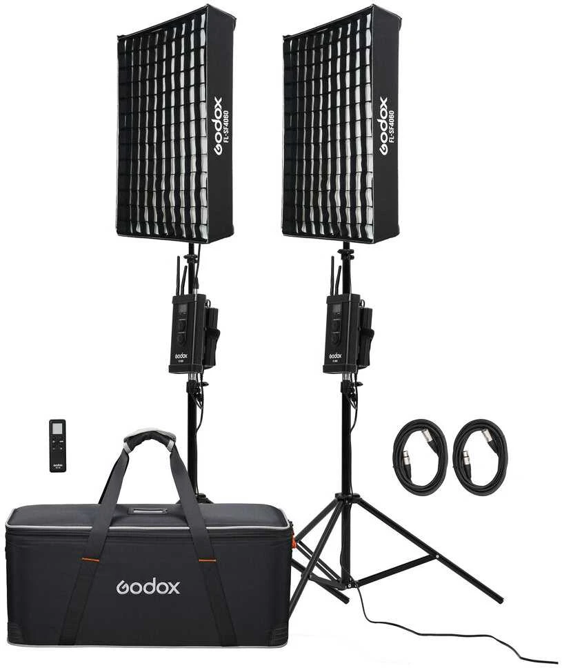 Apšvietimo įranga - Godox FL100 Lankstus LED Šviesos Rinkinys 3300-5600K, 2 Šviesos