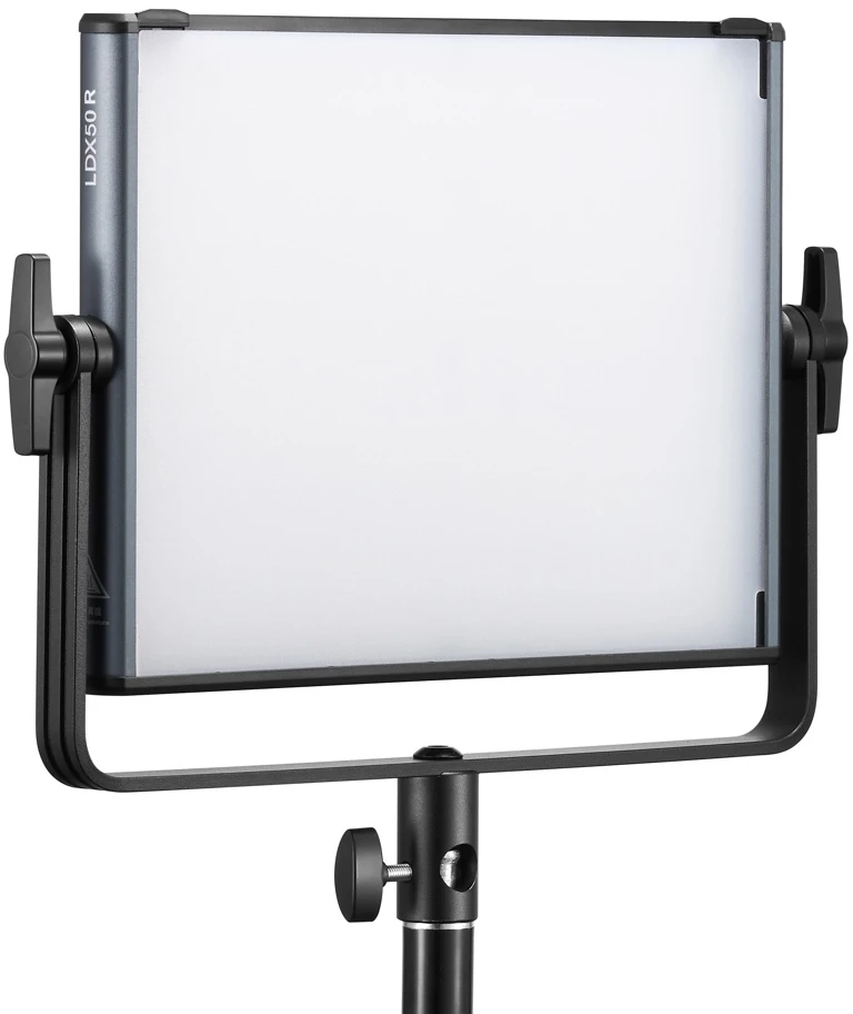 Apšvietimo įranga - Godox LDX50R Panel Light RGBWW, reguliuojamas šviesos intensyvumas, programėlės valdymas