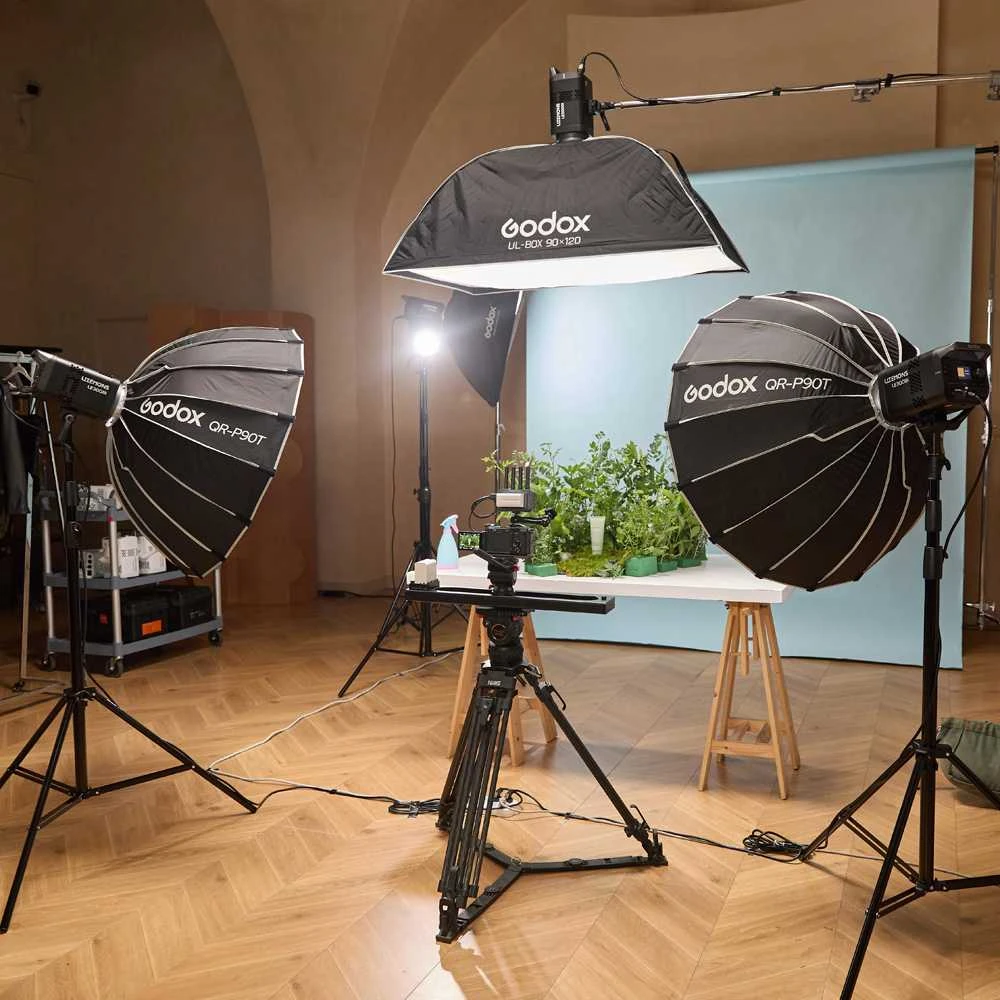 Apšvietimo įranga - Godox LE300Bi Bi Color LED Video Light 2800K-6500K Juodas