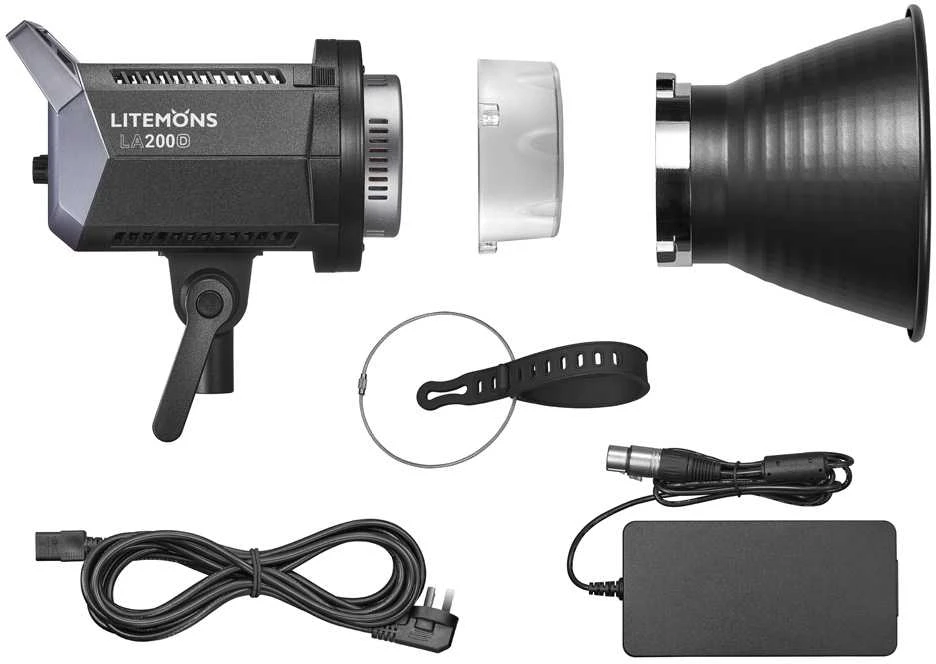Apšvietimo įranga - Godox Litemons LA200D LED vaizdo šviesa 5600K, CRI 96