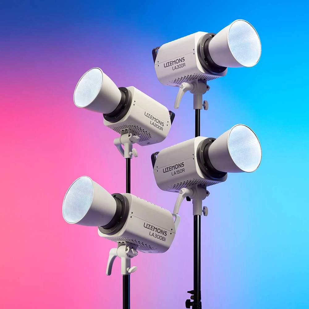 Apšvietimo Įranga - Godox Litemons LA200R K1 RGB LED Video Light Kit 1800K-6500K