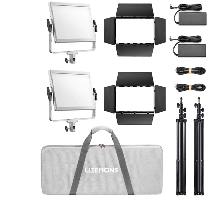 Apšvietimo įranga - Godox Litemons LP600Bi Bi-Color LED šviesos panelė rinkinys 2800K-6500K