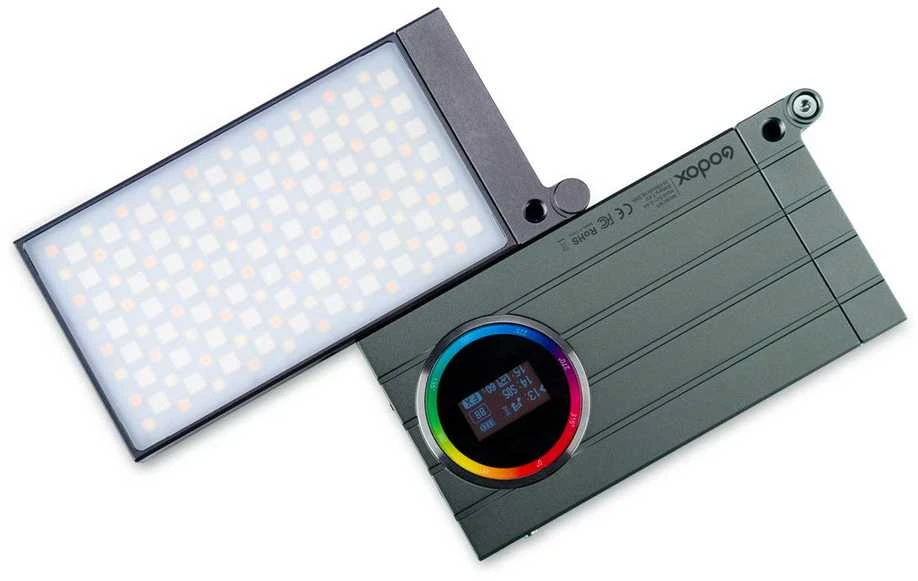 Apšvietimo įranga - Godox M1 Mobile RGB LED Light 2500K-8500K, 15 efektų žalia