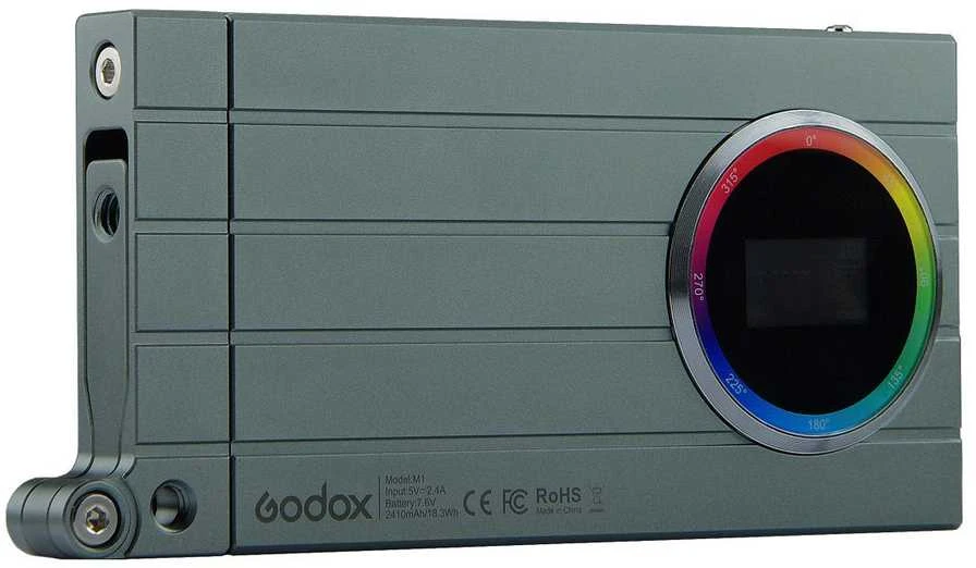 Apšvietimo įranga - Godox M1 Mobile RGB LED Light 2500K-8500K, 15 efektų žalia
