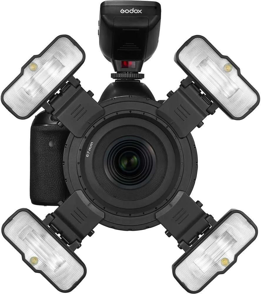 „Godox“ makro žiedinė blykstė MF 12
