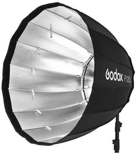 „Godox P120L“ parabolinė šviesdėžė su Bowenso laikikliu, 120 cm