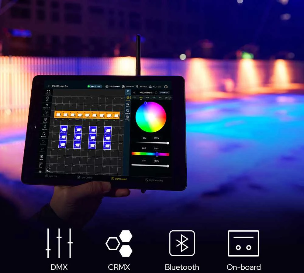 Apšvietimo Įranga - Godox P600R Hard Pro K1 670W RGB Panel Light Atsparus vandeniui