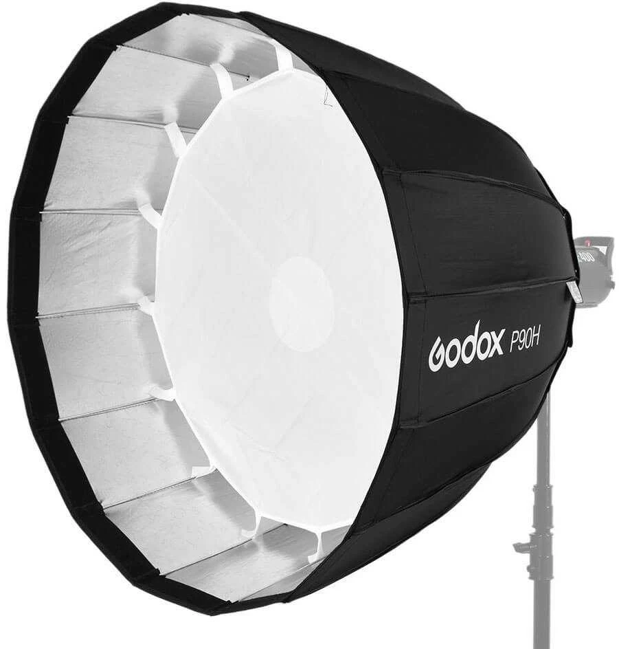 Apšvietimo įranga - Godox P90H 90cm parabolinis minkštas dėžutė Bowens tvirtinimas