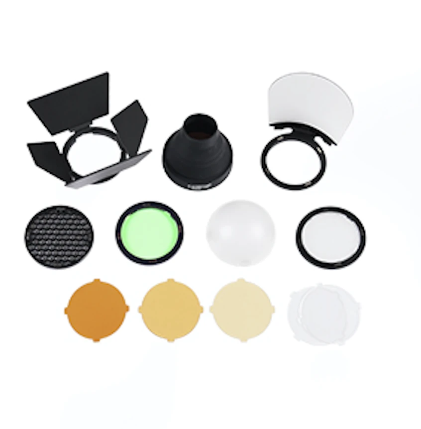 Apšvietimo įranga - Godox R1 RGB apvalus LED šviestuvas su AK R1 rinkiniu
