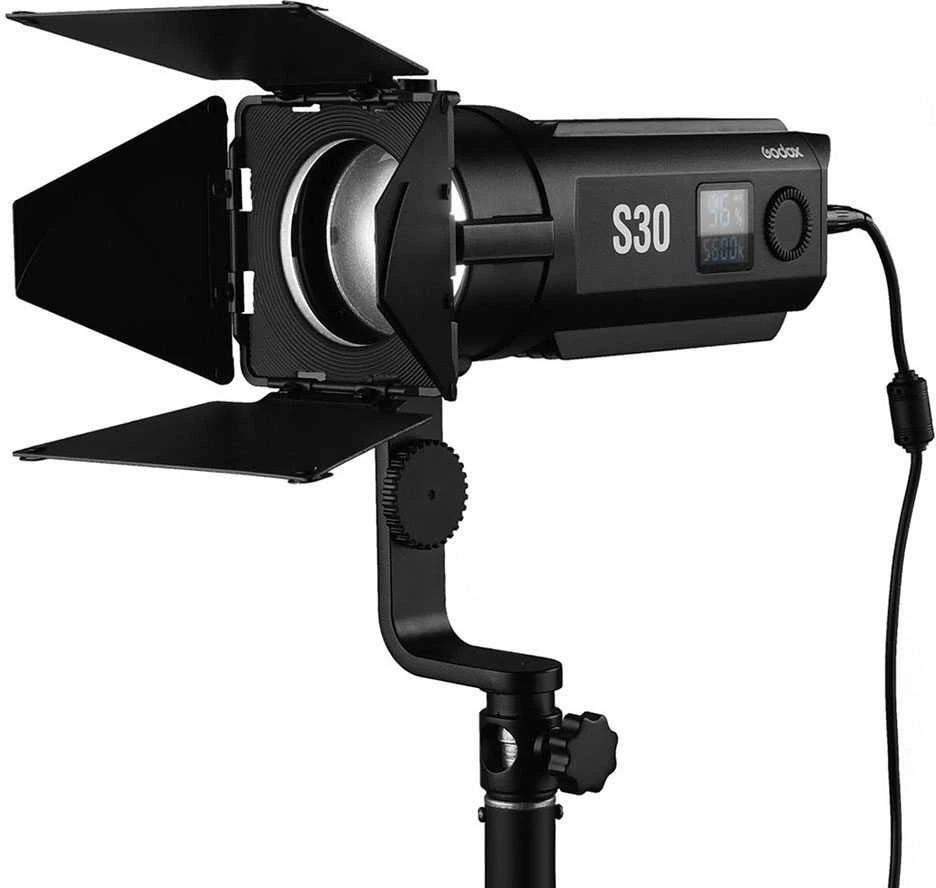 Apšvietimo įranga - Godox S30 Focusing LED Light Kit 5600K 96 CRI/TLCI