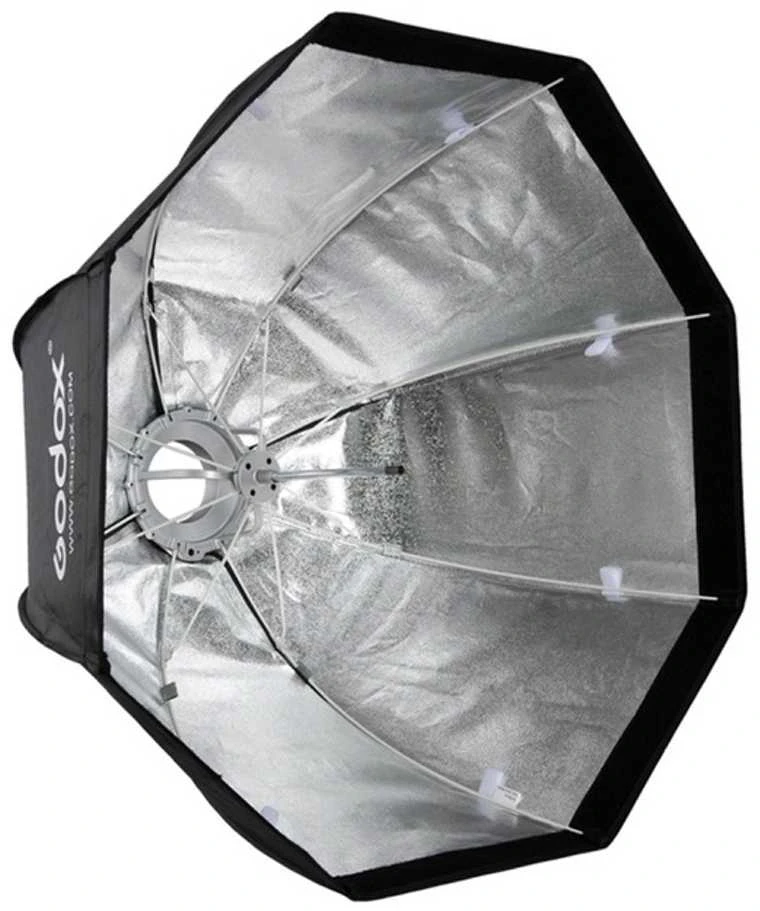 GODOX SB-GUE120 minkšta dėžė su laikikliu ir tinkleliu Octa 120cm