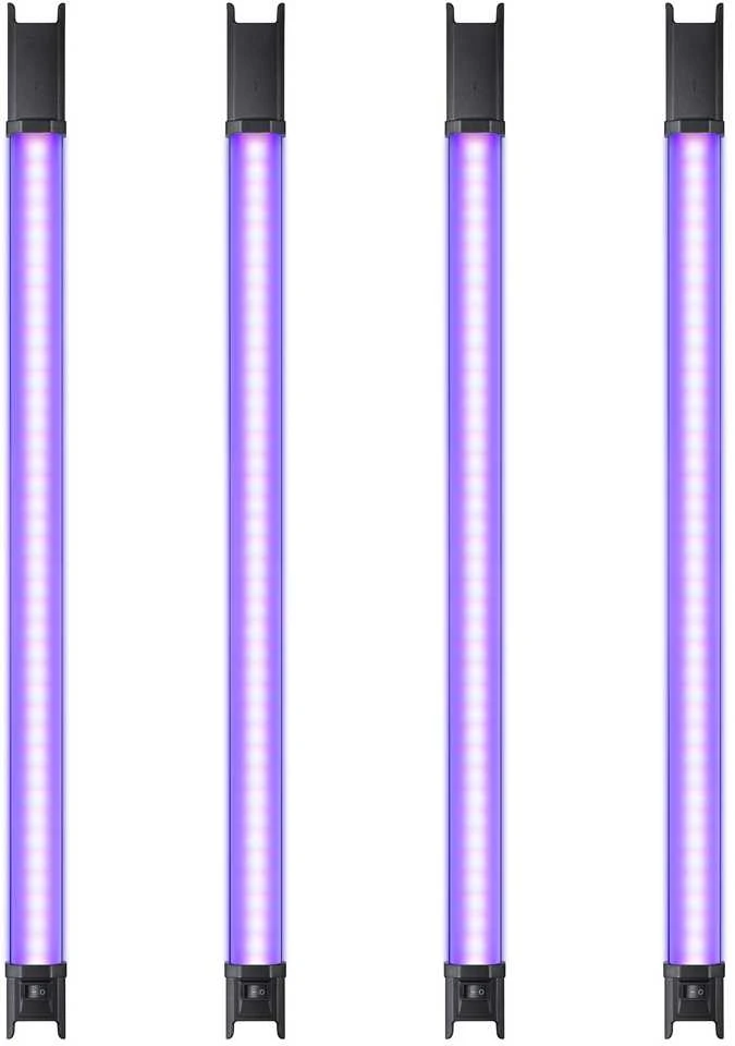 Apšvietimo įranga - Godox TL60 Tube Light Four Kit (reguliuojamas 2700K-6500K, programėlės valdymas)