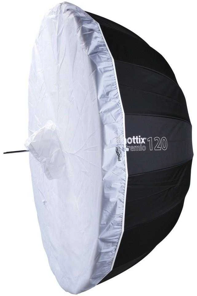 Apšvietimo įranga - Phottix Premio Parasol 120cm Sidabrinis